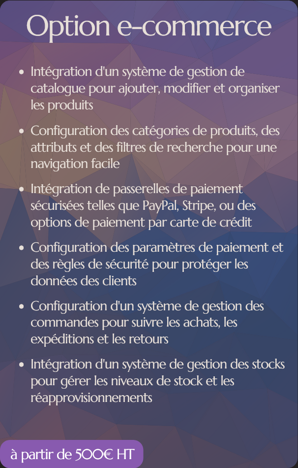 Création, conception site web, site vitrine, site e-commerce, logo, direction artistique, design, etc. Service 2 DB Lab